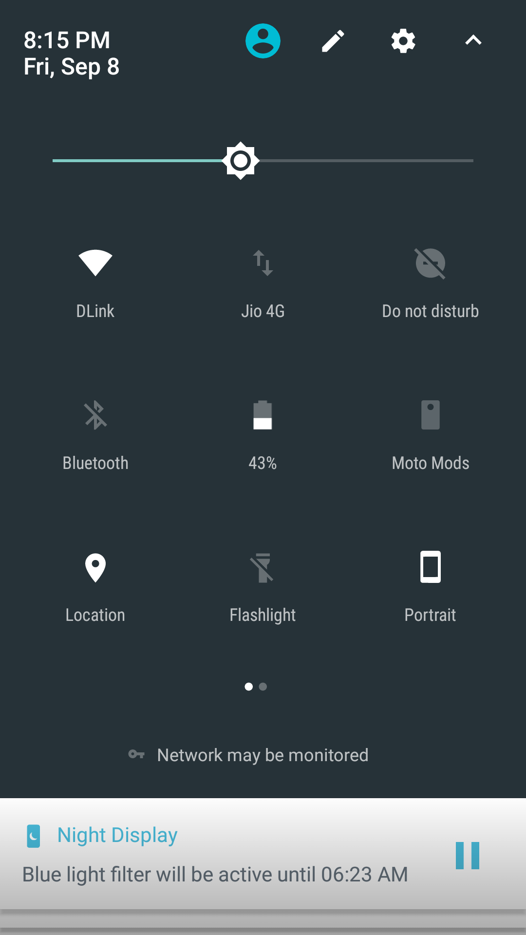 No option to add date on the status bar so that date is visible by one