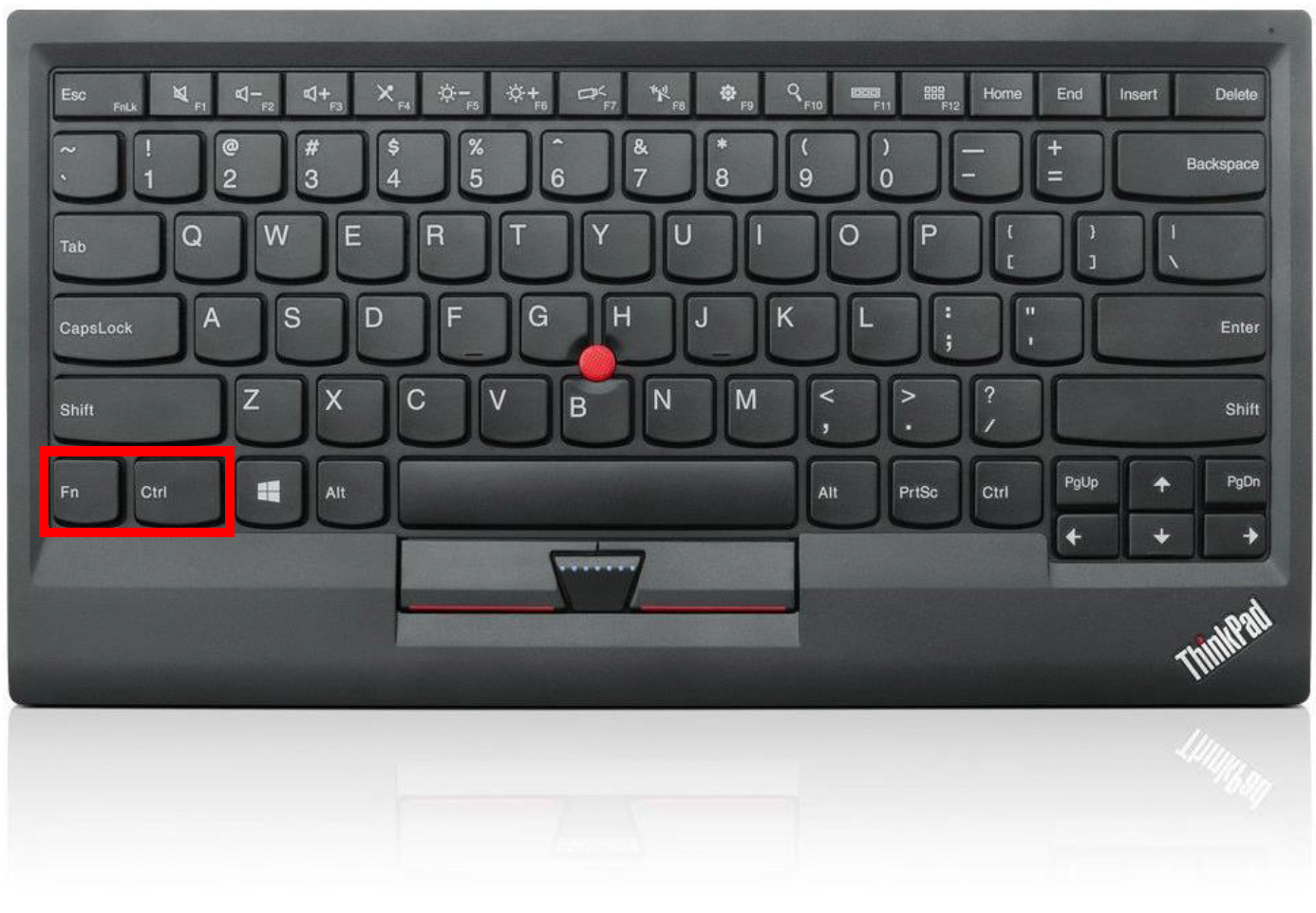 Как поменять местами fn и ctrl lenovo