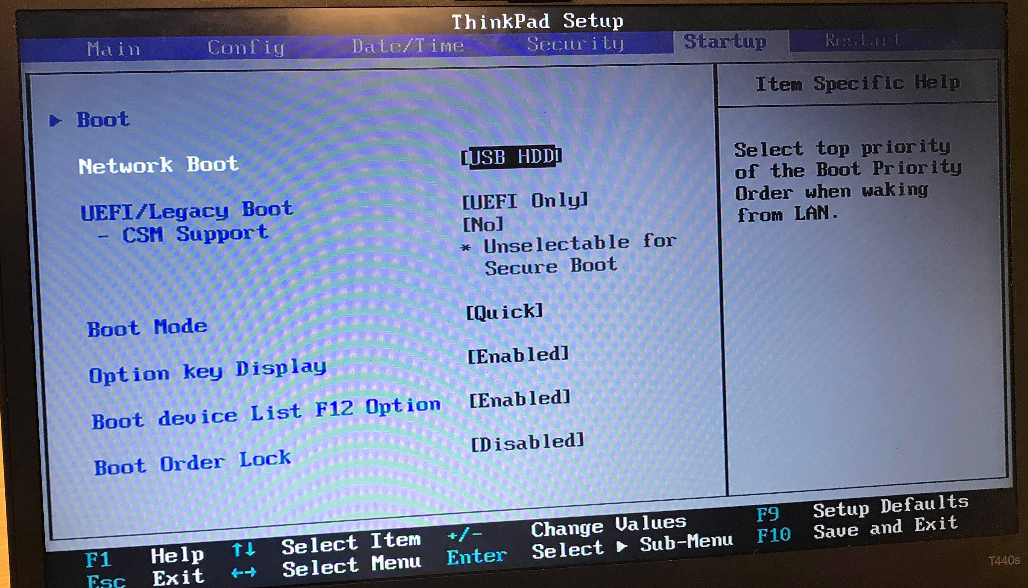 how to get to bios on lenovo thinkpad