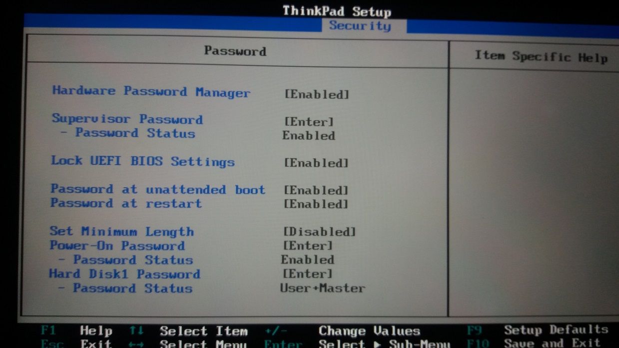 Моноблок леново биос. THINKPAD BIOS. Пароль биос леново. Dell HDD password. Harddisk Security сброс пароля Acer.