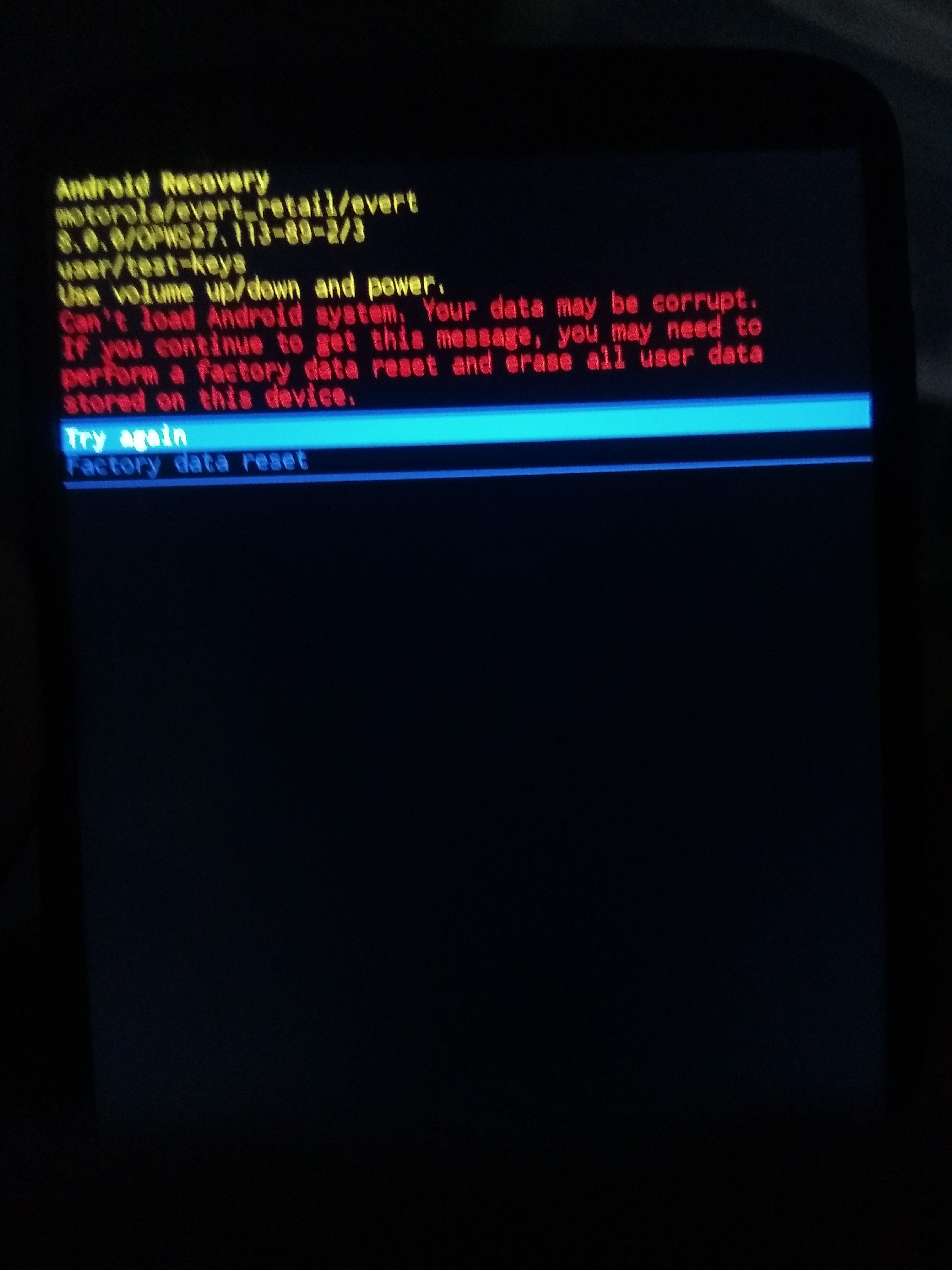 System corrupt android