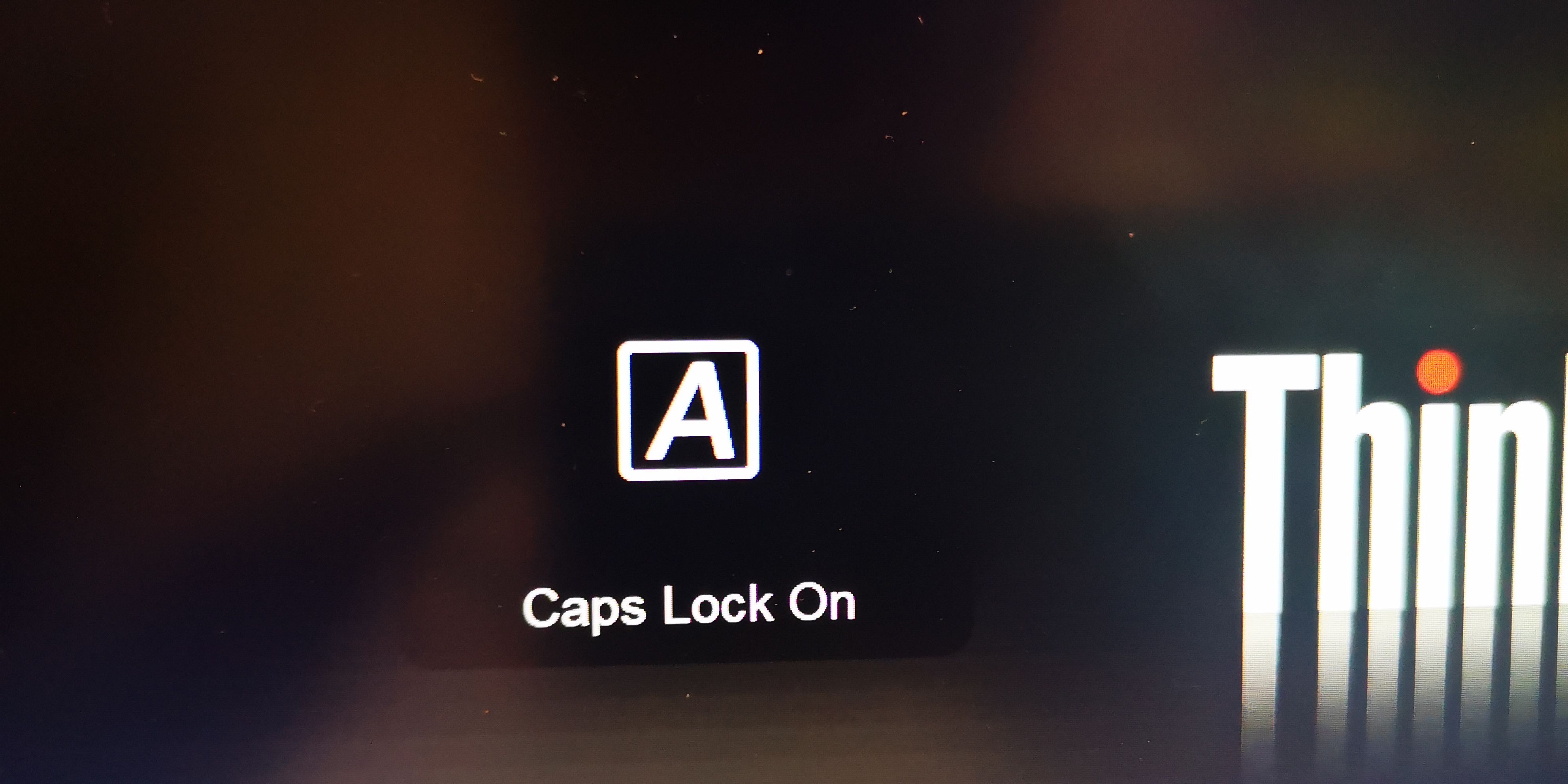 Caps lock на экране