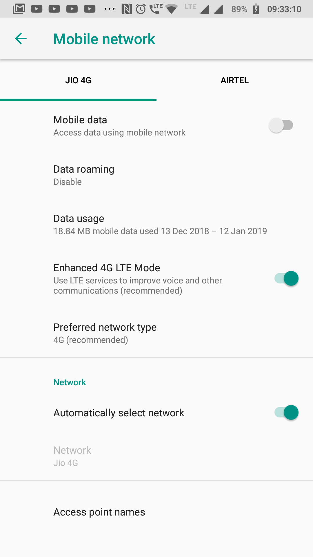 SIM 1 stops working after enabling data connection on SIM 2-Motorola ...