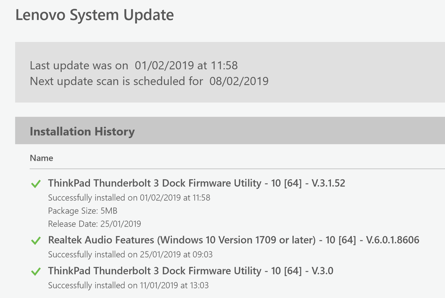 lenovo docking station firmware update