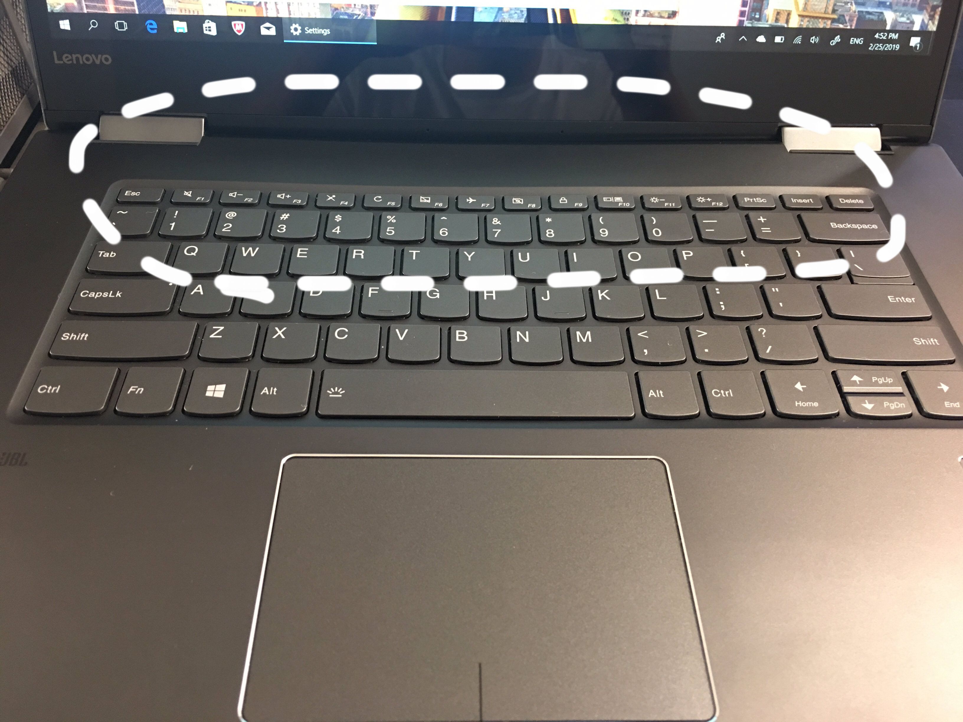 lenovo edge 2 keyboard not working