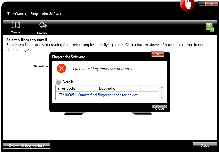 lenovo thinkvantage fingerprint software windows 10