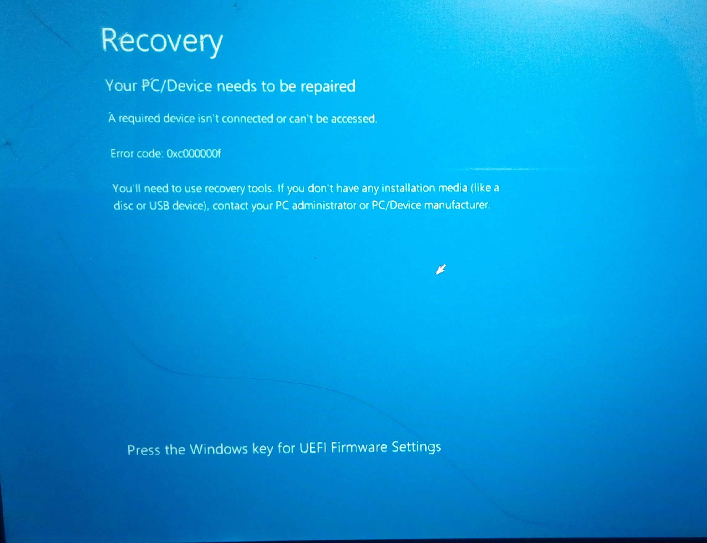 D recover. Lenovo BIOS update.