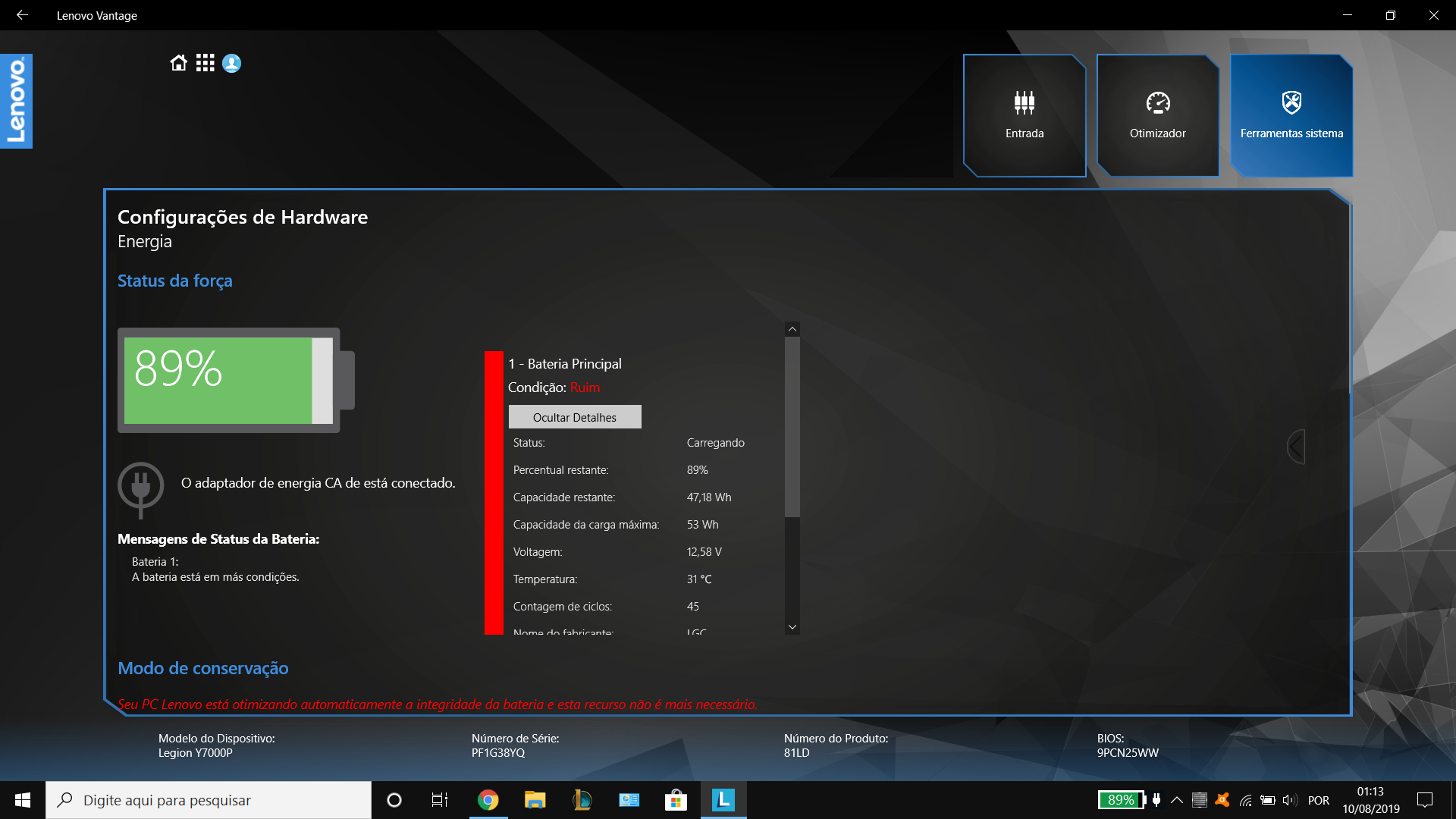 Notebook não funciona se não estiver Lenovo