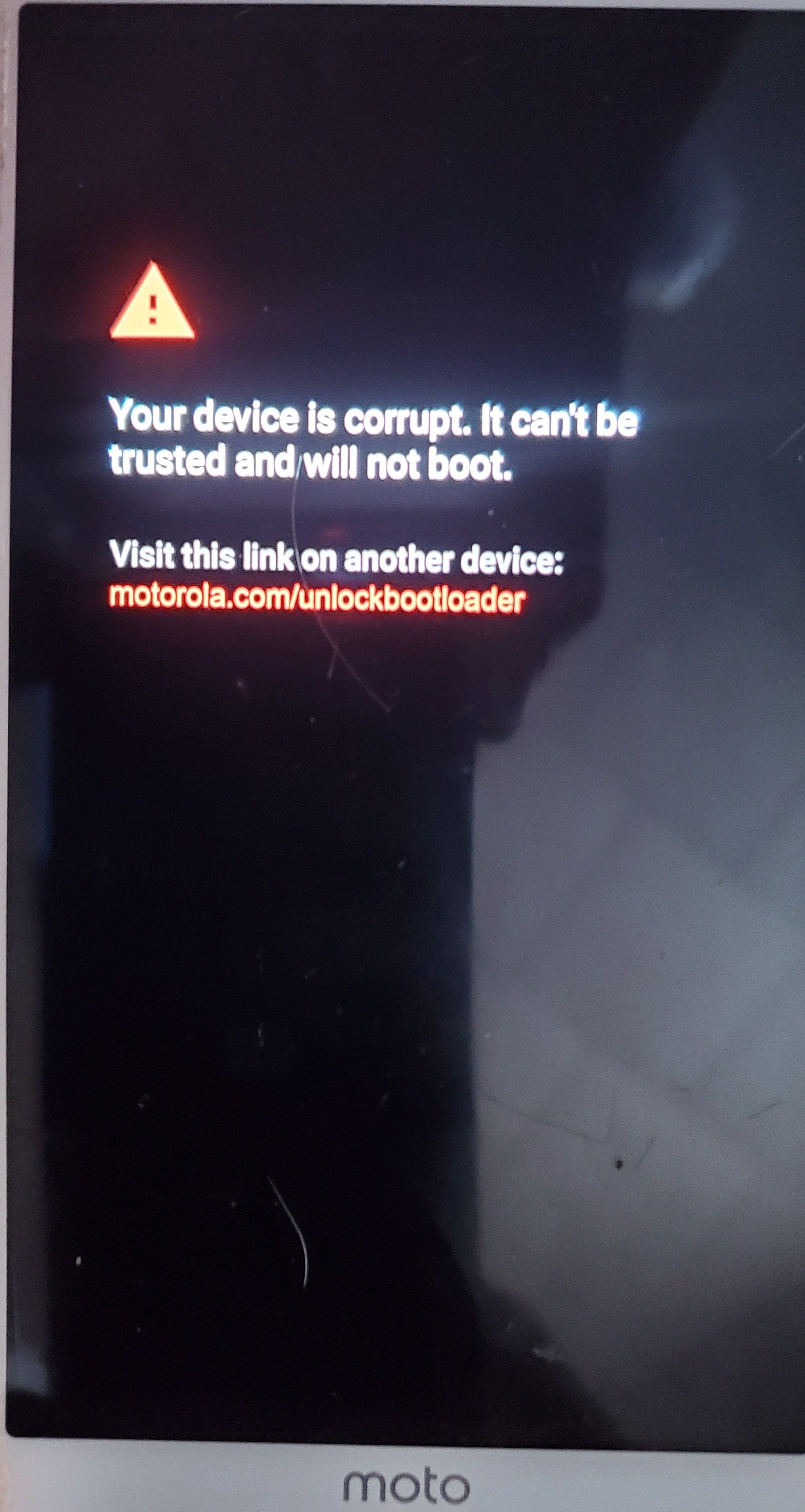 Bootloader Slot Count Not Found Moto G5