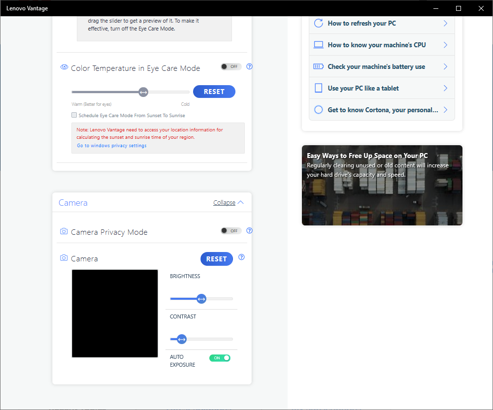 Inbuilt camera not working on lenovo E480 with Win 10English Community