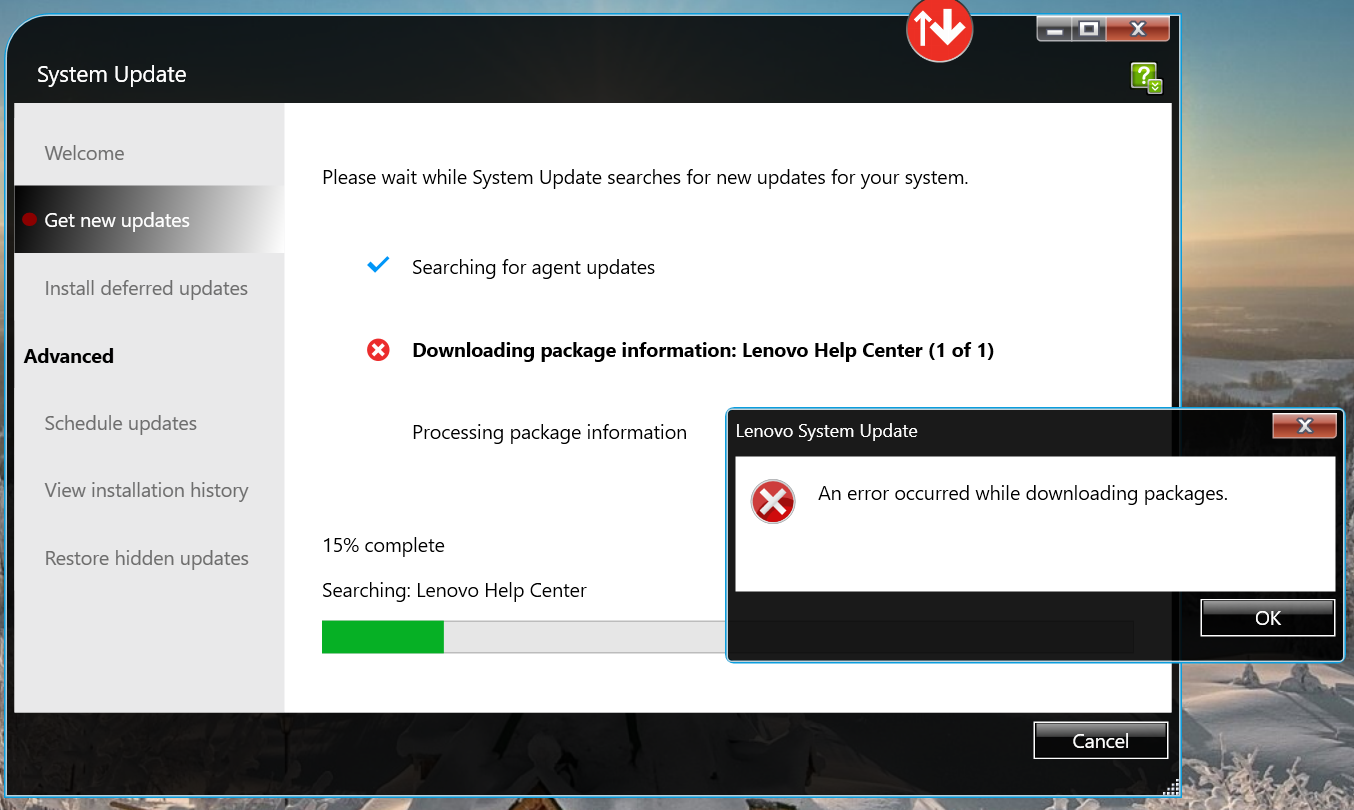 Lenovo-System-Update-An-Error-Occured-While-Downloading-Packages - English  Community - LENOVO COMMUNITY