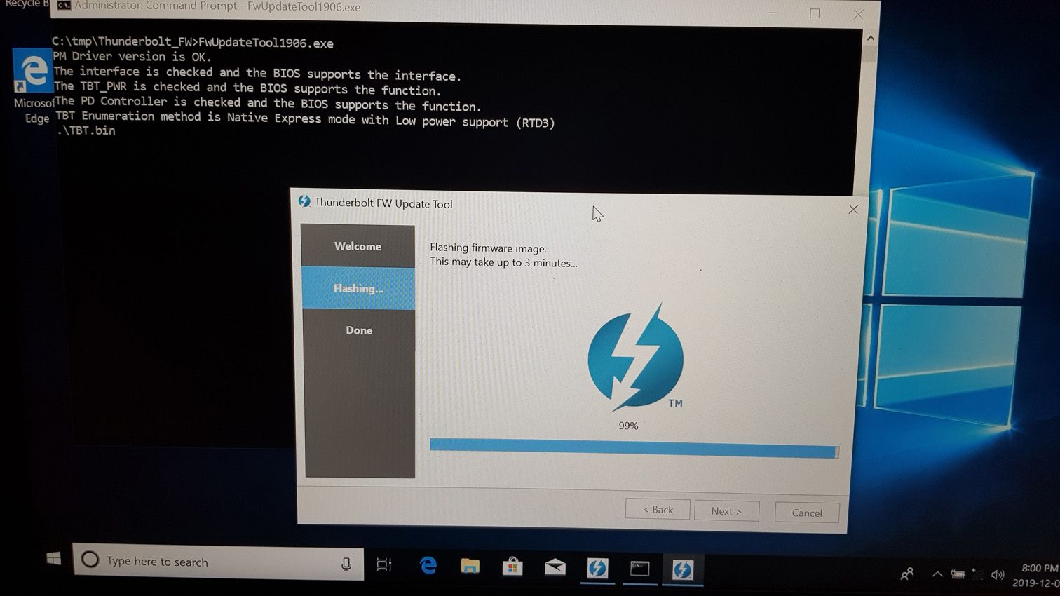 Поддерживает ли windows thunderbolt