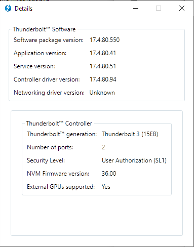 intel thunderbolt 3 software