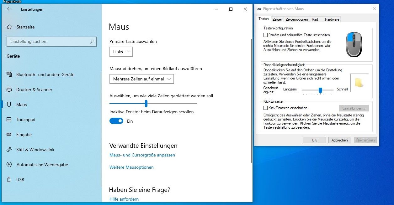 Lenovo V130 15IKB Touchpad Einstellungen nicht vorhandenDeutsche