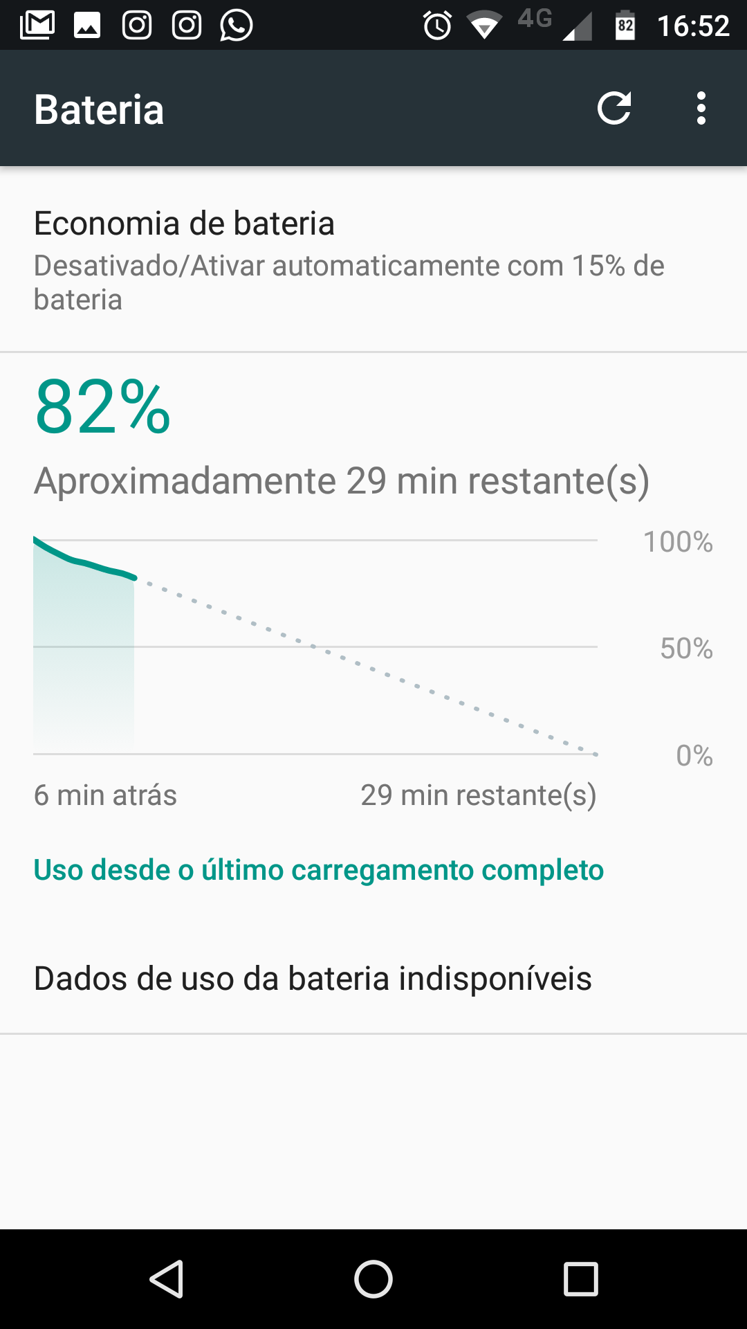 Como colocar porcentagem da bateria do Moto G4 / Play e Plus 