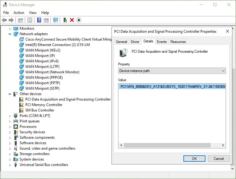 lenovo device drivers windows 10