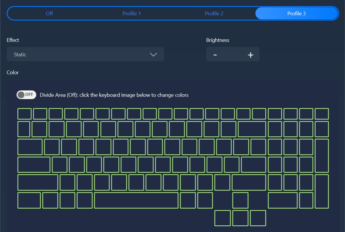 change keyboard backlight color