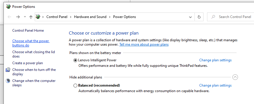 P53: Fan runs a long time- can't find Intelligent cooling modes ...