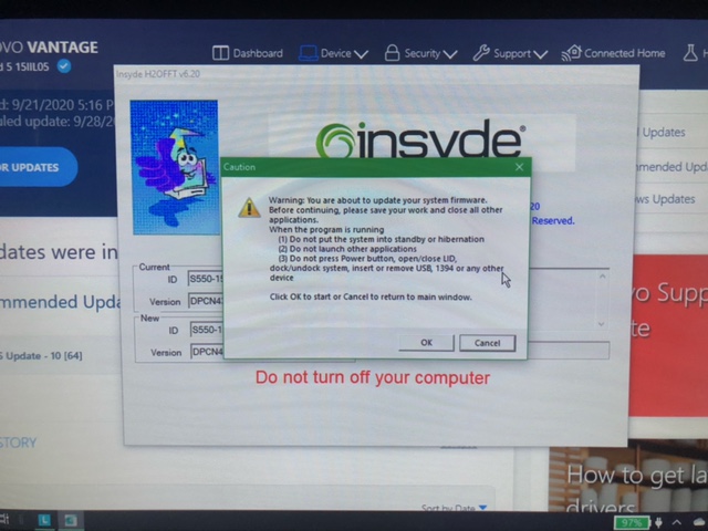 is insyde bios update safe on dell