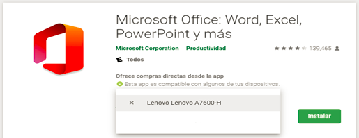 No-puedo-instalar-App-MS-Office-365-en-Lenovo-Tablet-A10-70-A7600H-por-que  - Comunidad de Lenovo - LENOVO COMUNIDAD